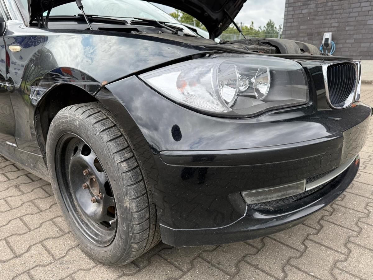 BMW 1er E81 original Stoßstange Stoßfänger vorn 475 Blacksaphire Facelift BJ07
